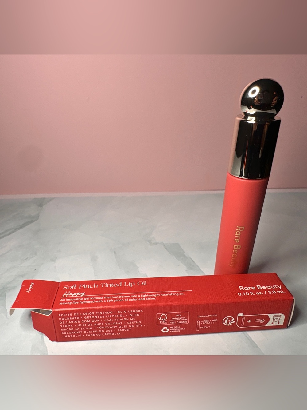 Rare Beauty Soft Pinch Tinted Lip Oil — Coral
